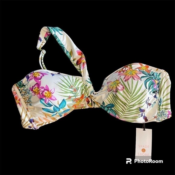 Shade & Shore Other - NWT Shade & Shore Women's Swimwear Floral Bikini Top Size XL